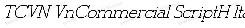 TCVN VnCommercial ScriptH Italic字体转换